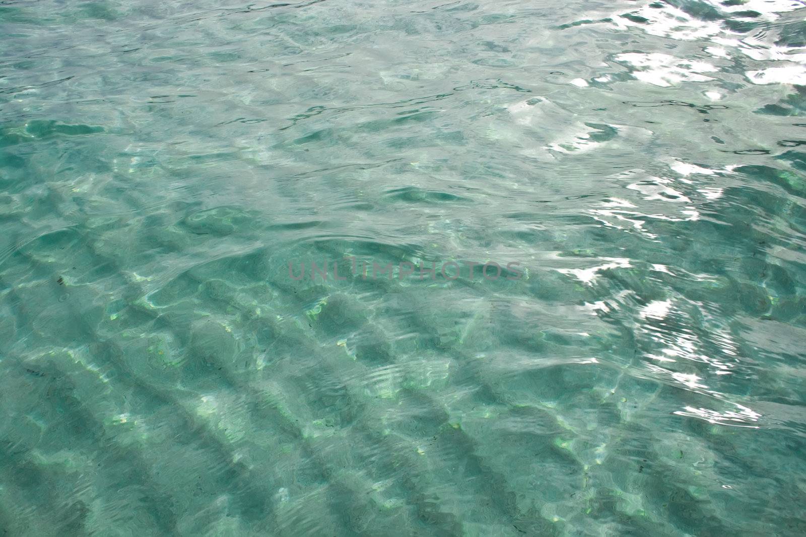 Transparent water of Mediterranean sea, Sardinia, Italy