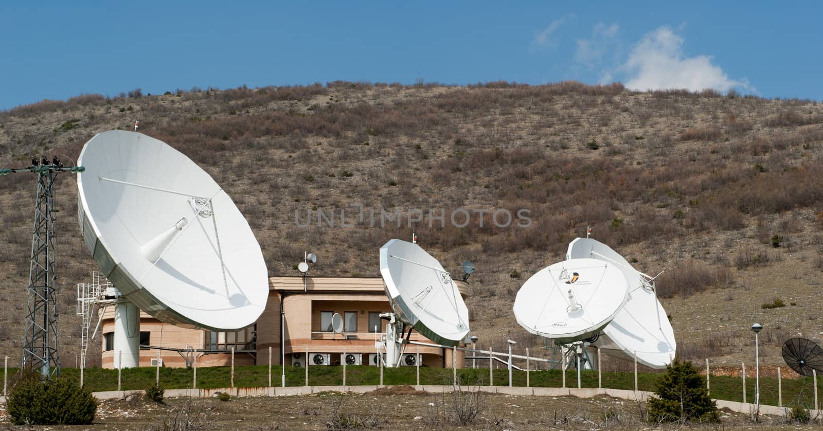 Parabolic dish antenna on a massive scale