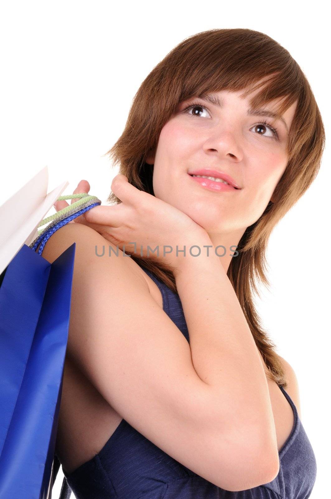 Young woman after shopping by iryna_rasko