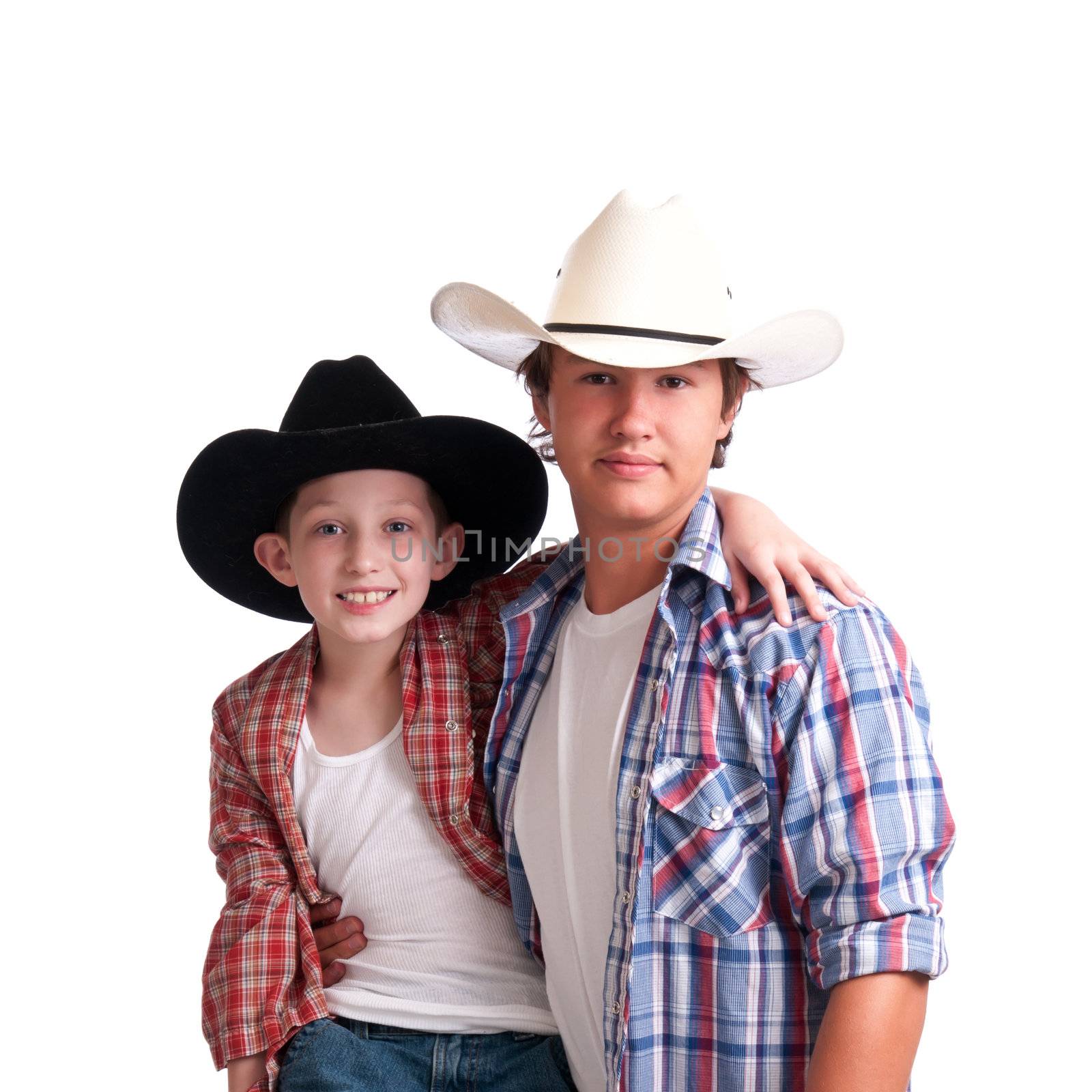 Cowboy Uncle and Nephew by rcarner