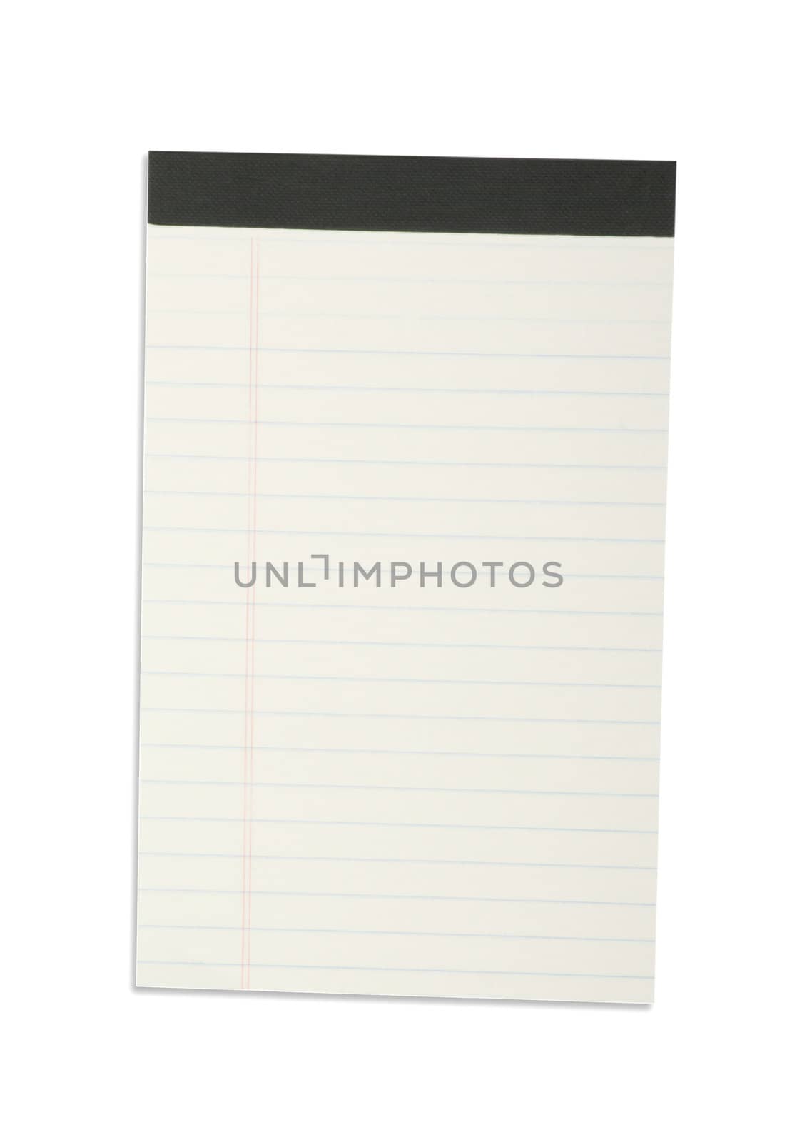 Blank one face white paper notebook vertical
