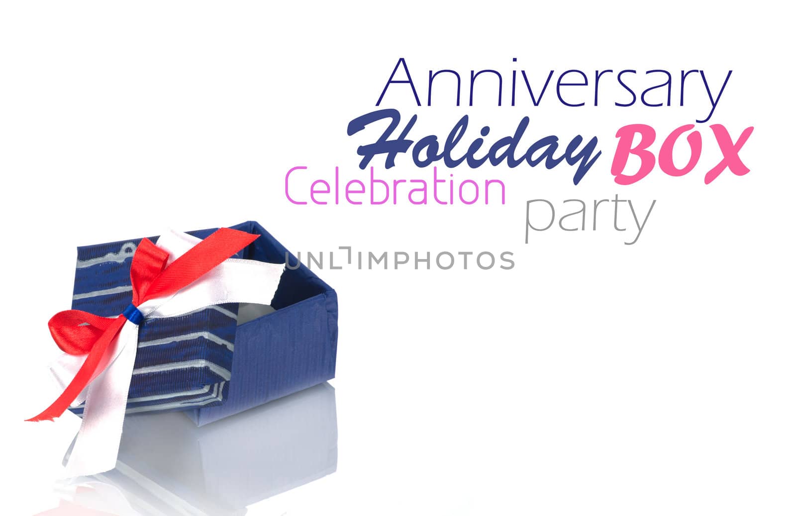gift box with ribbon isolated on white