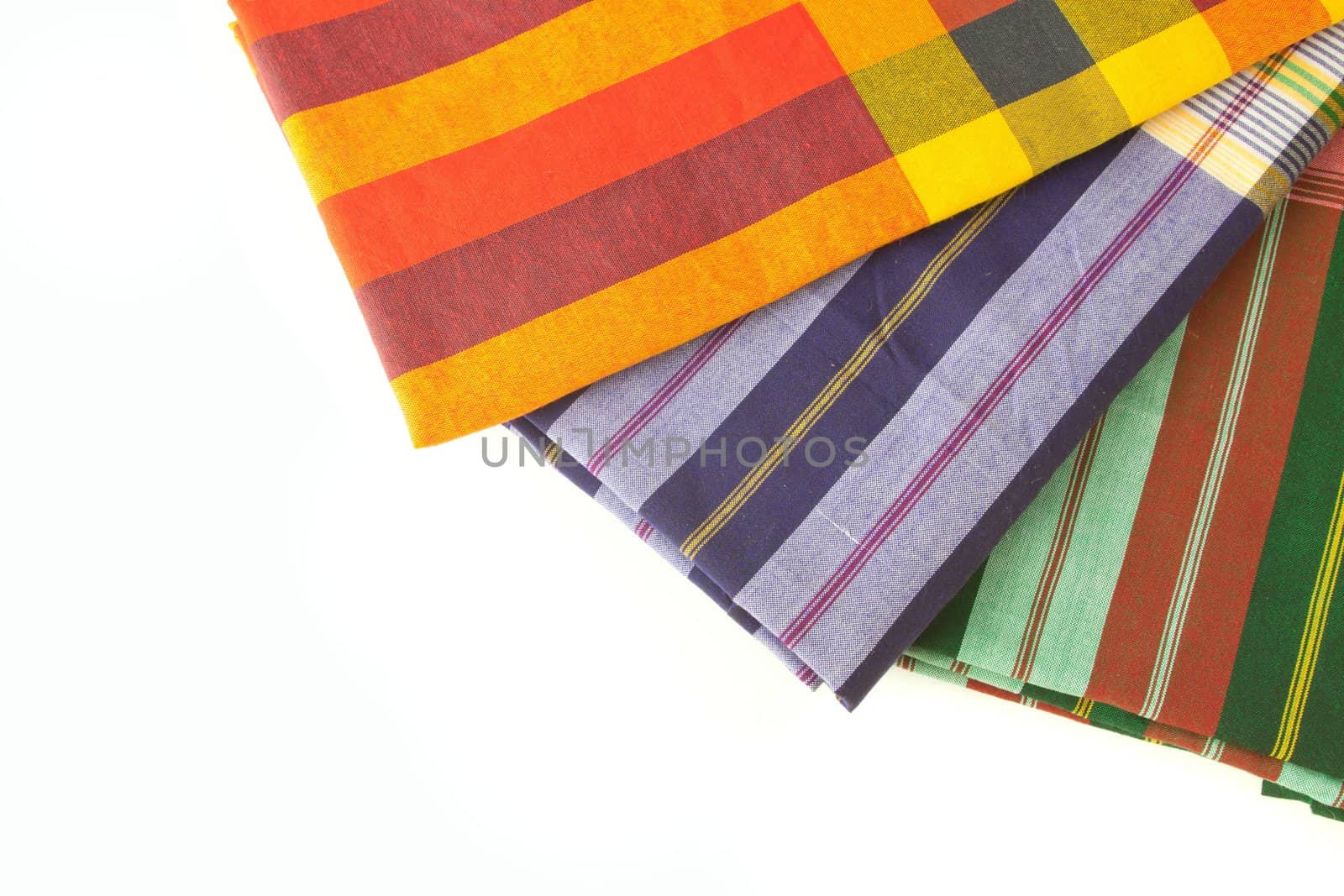 colorful plaid fabric collection pattern as background