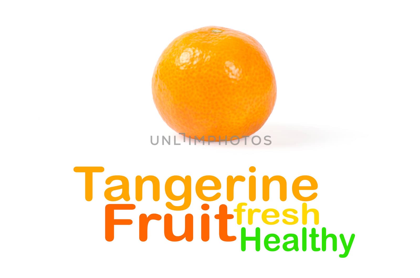 Mandarin isolated on white background