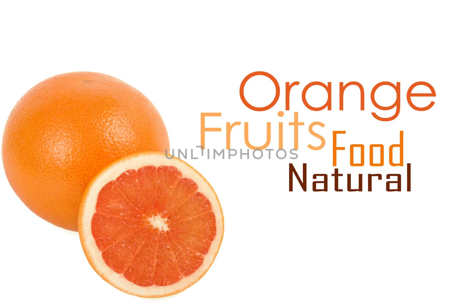 One and half oranges