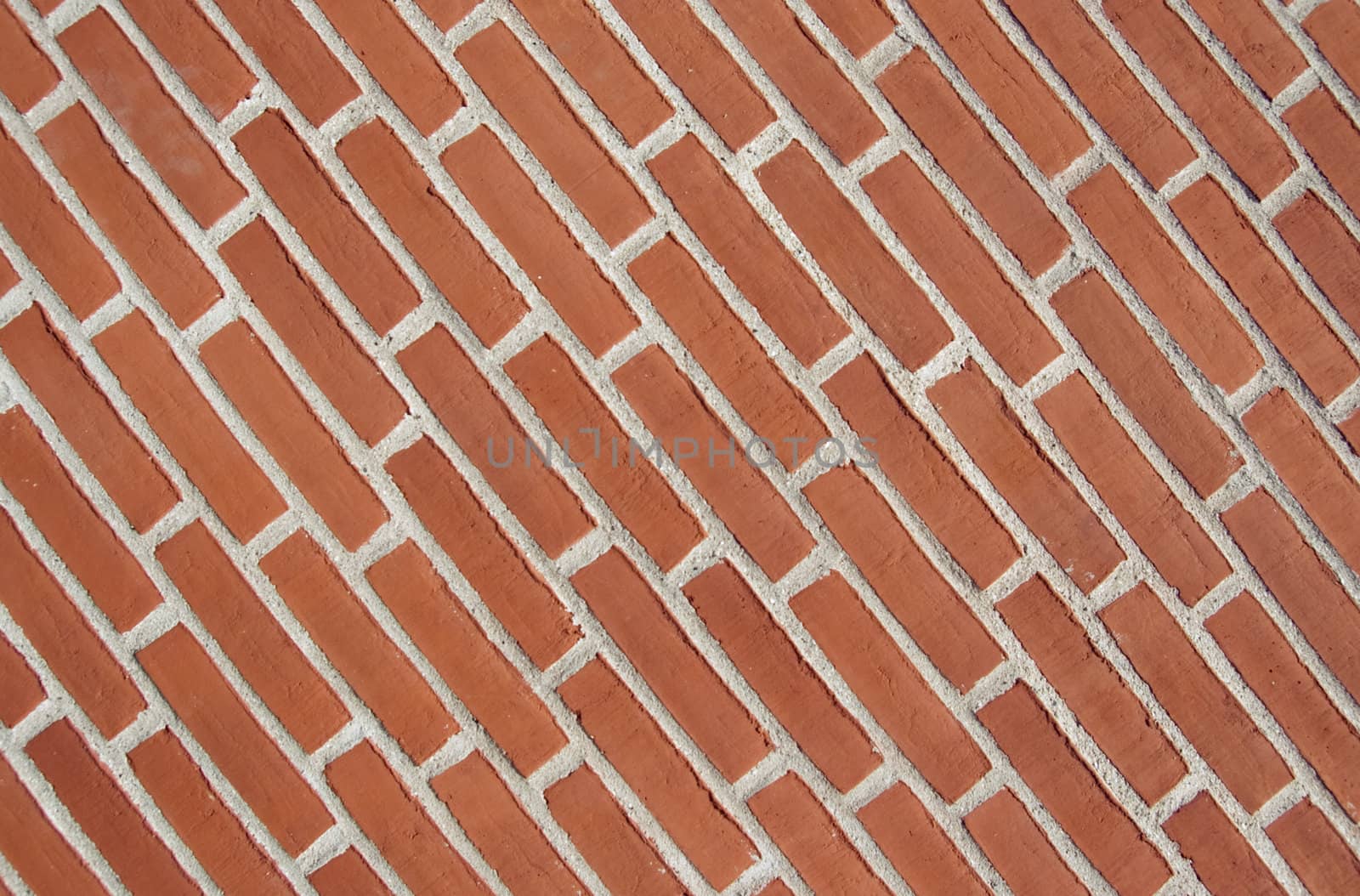 The close-up of an new brick wall for texture or background