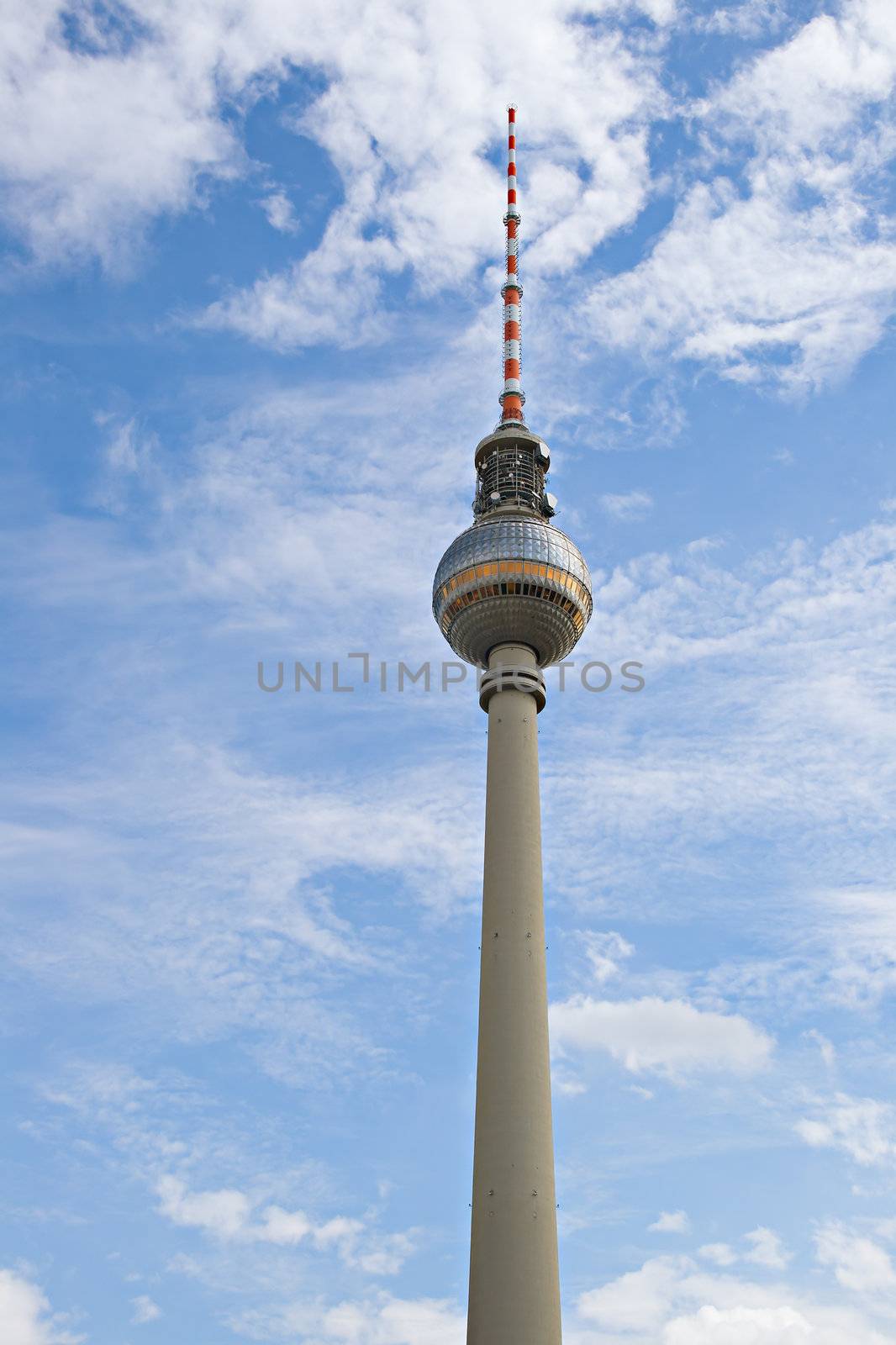 View of television tower in Berlin, Germany