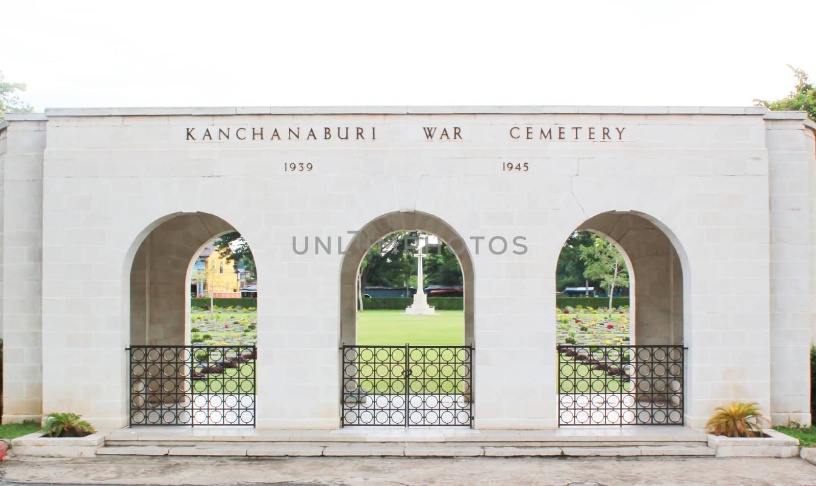 In front of ally soldiers graveyard