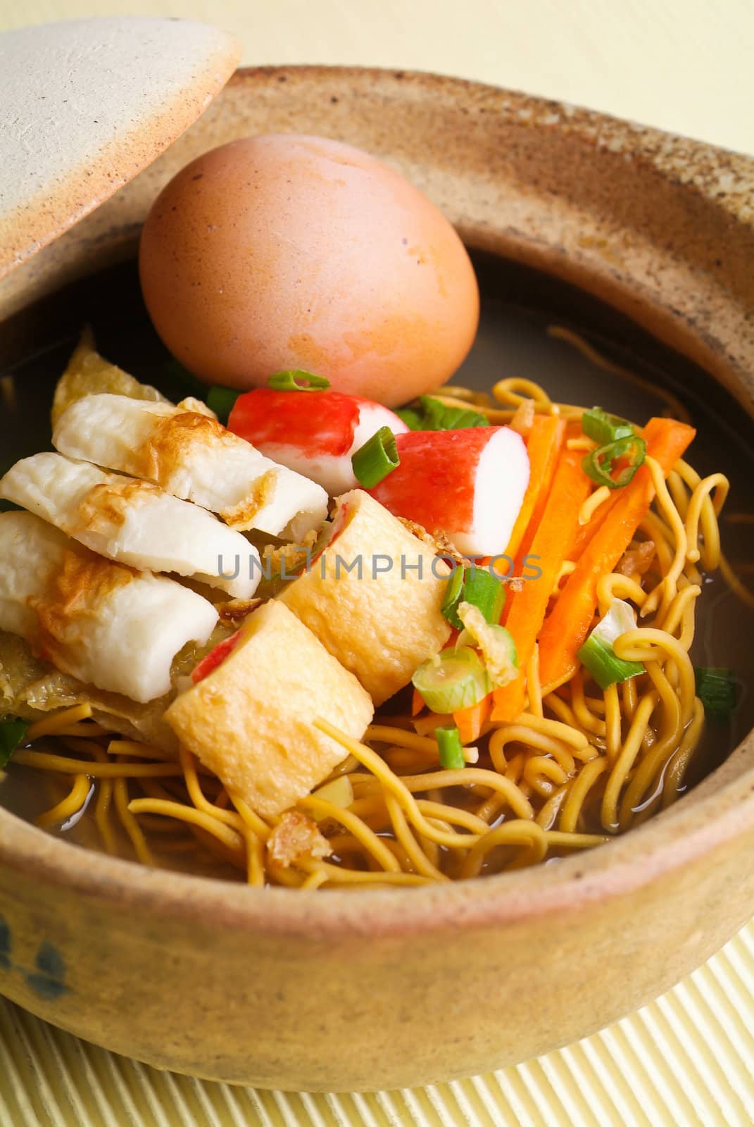 Claypo noodles. the asia food