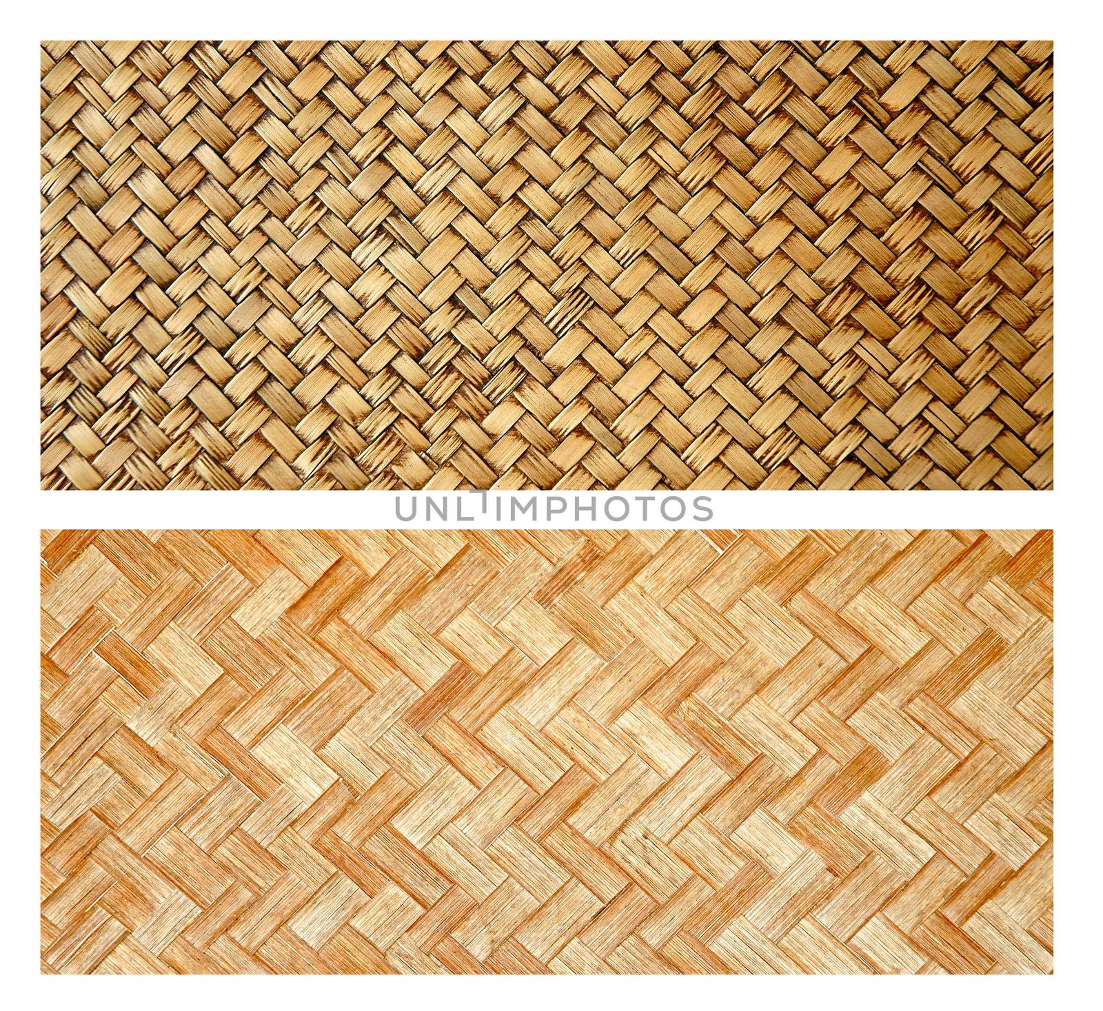 xture of bamboo and rattan weave