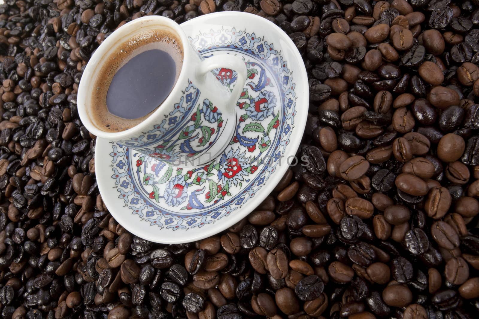 Cup of black coffee by senkaya