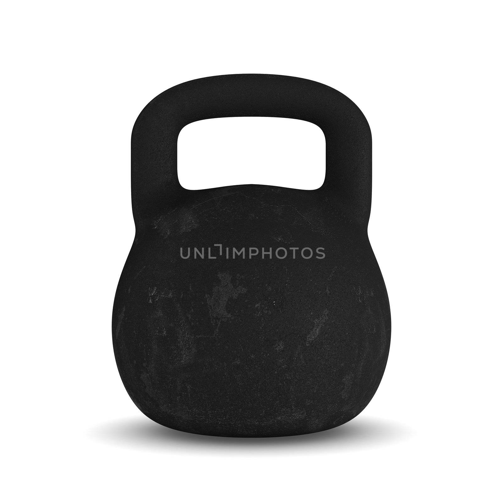 kettlebell onwhite background. Isolated 3D image