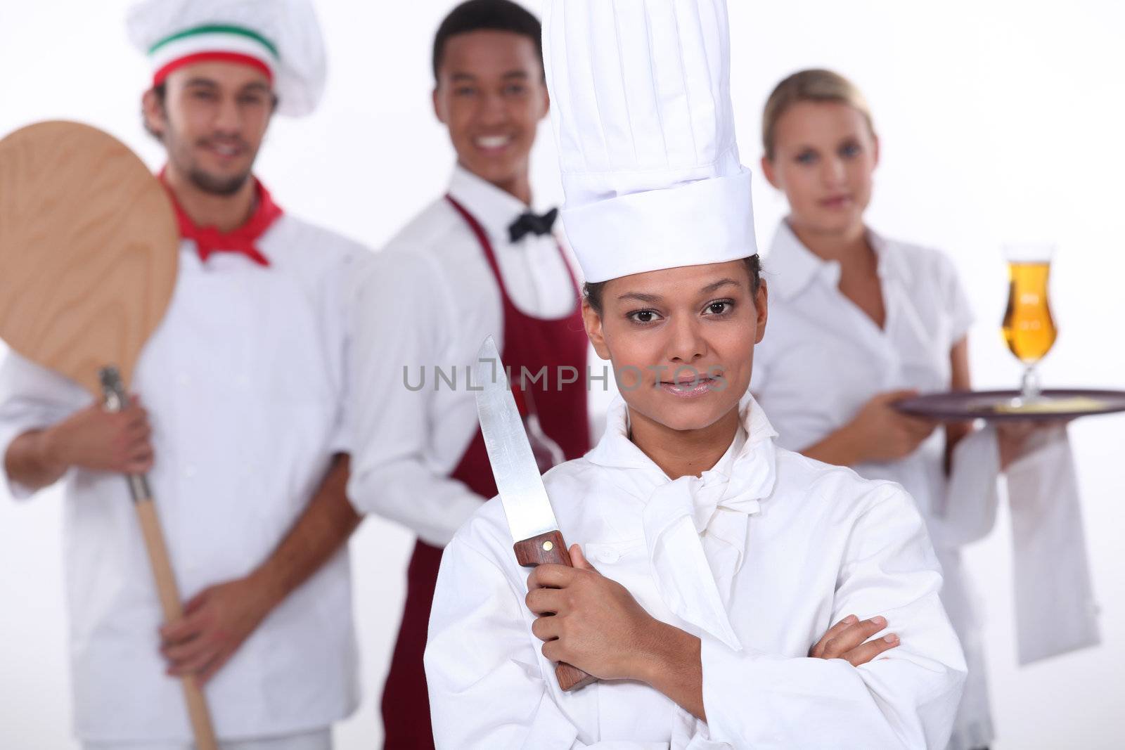 Restaurant staff by phovoir