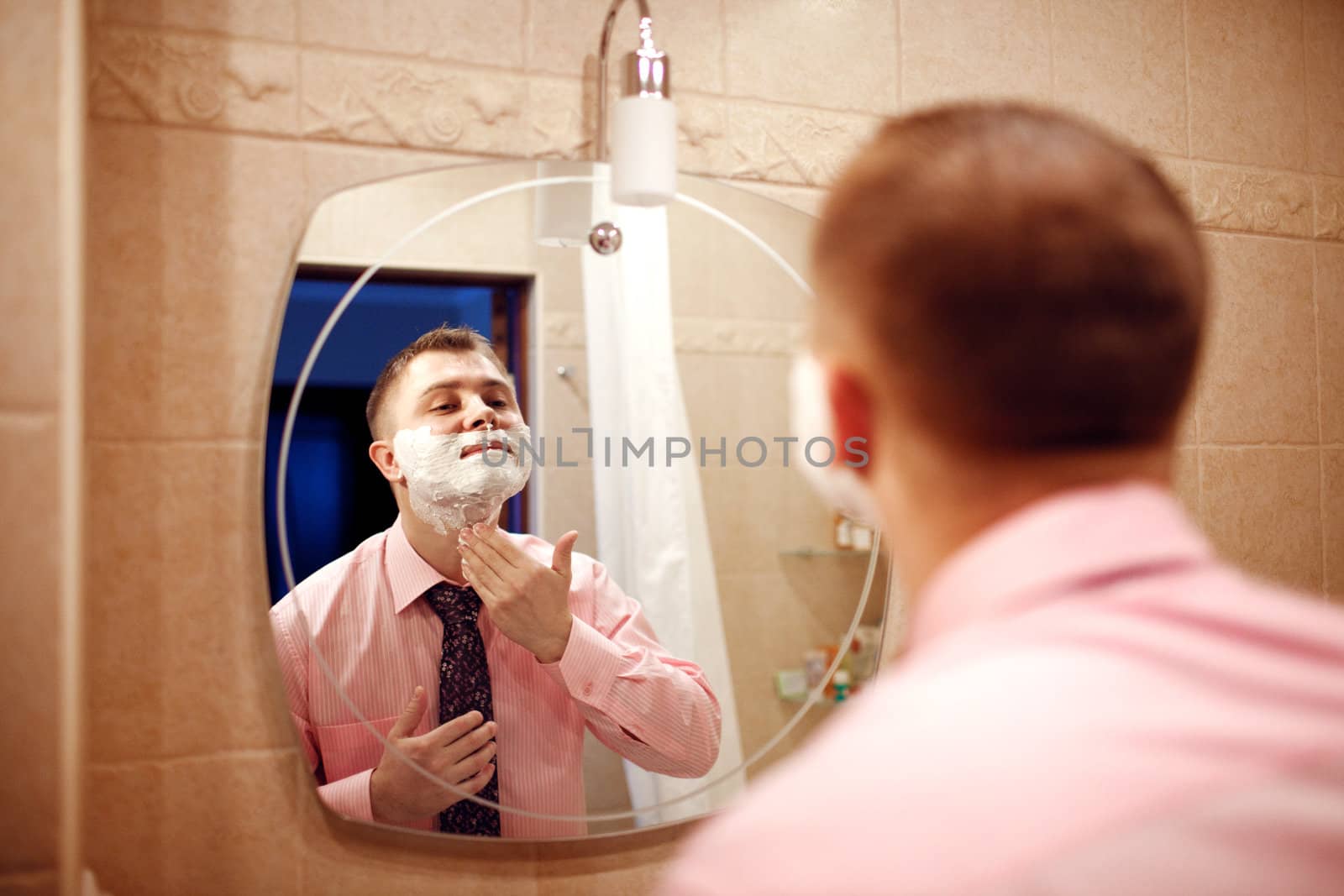 man ready to shave by vsurkov
