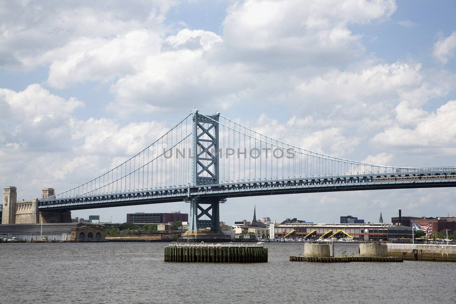 The Benjamin Franklin Bridge in Philadelphia