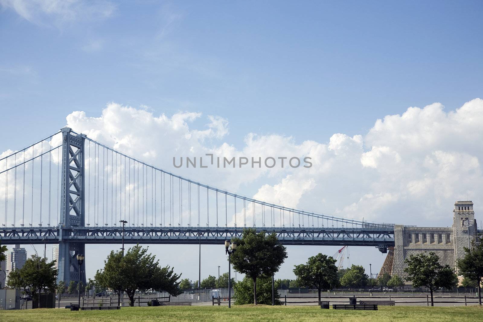 The Benjamin Franklin Bridge in Philadelphia