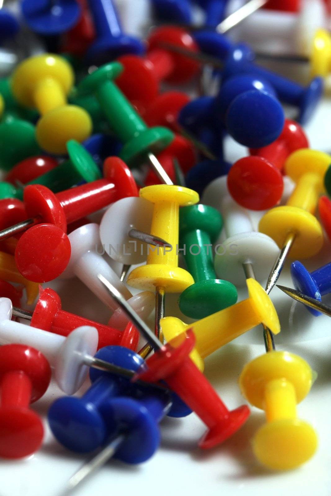 colorful bulletin board needles