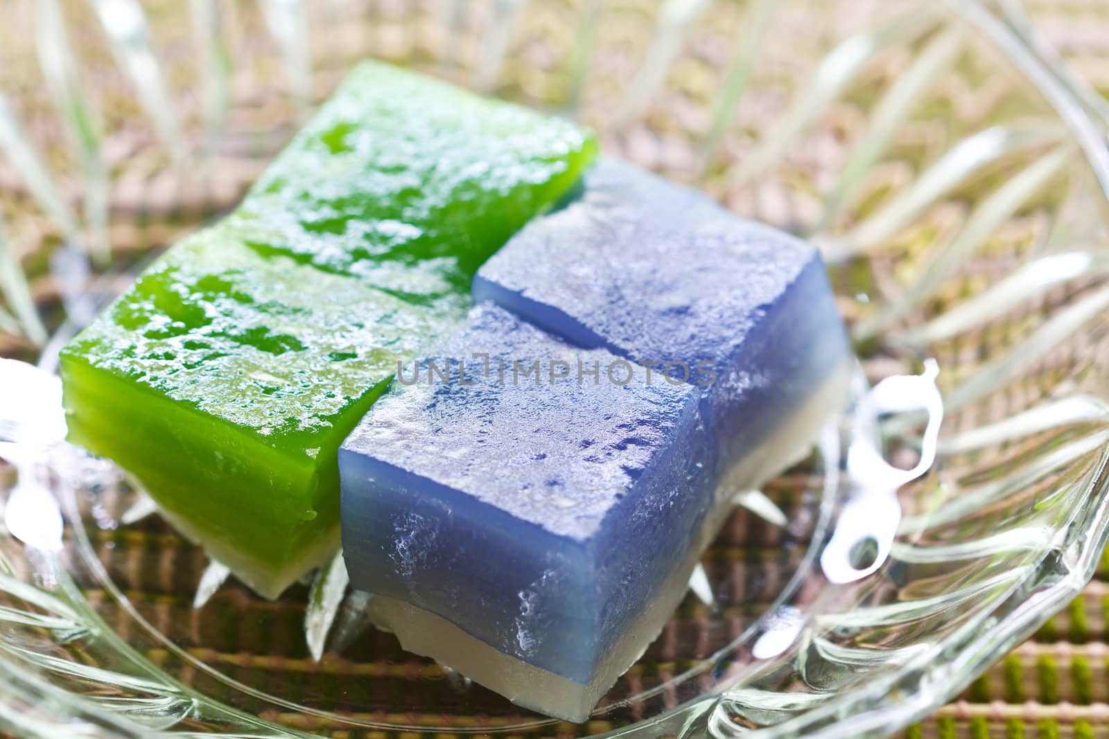 Thai dessert that is layered with a delicious taste
