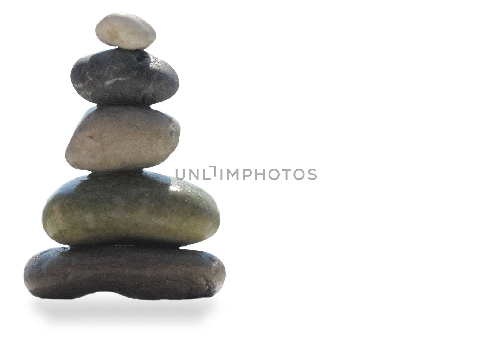 The stack of pebble stones in zen concept 