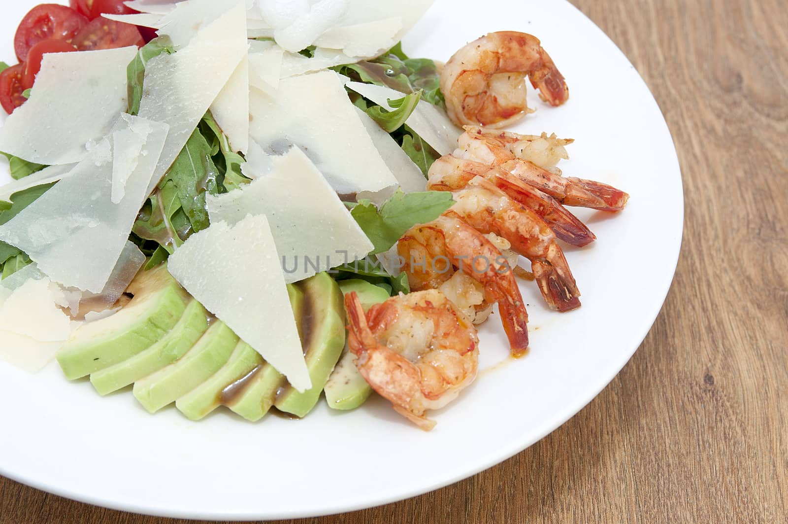 arugula dish with shrimp by Lester120