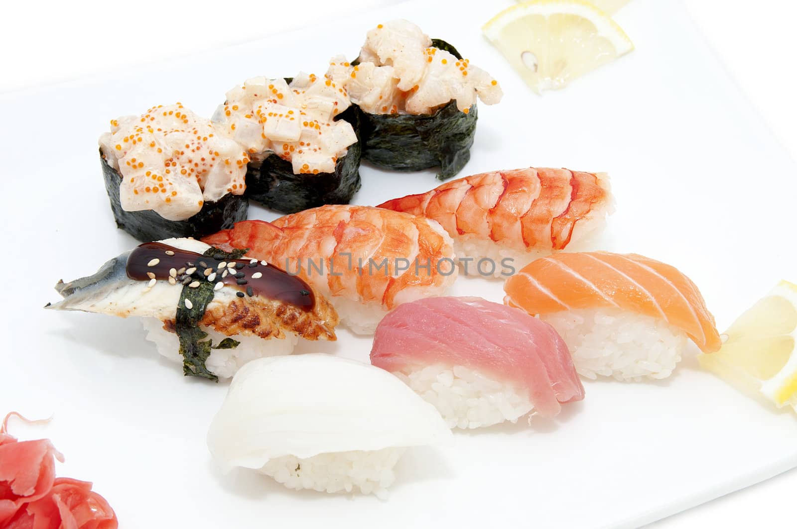 Japanese sushi fish and seafood by Lester120