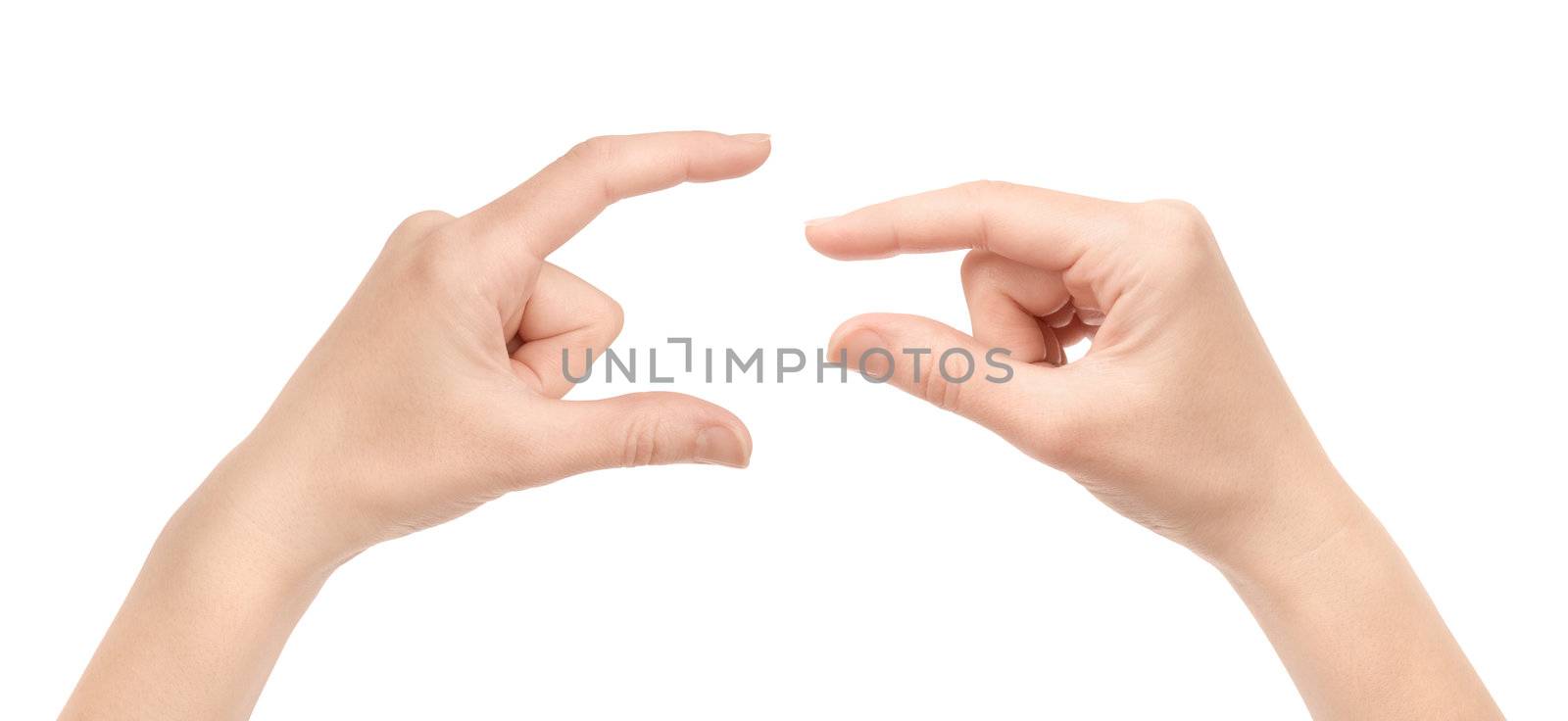Measuring Hands Isolated by bloomua