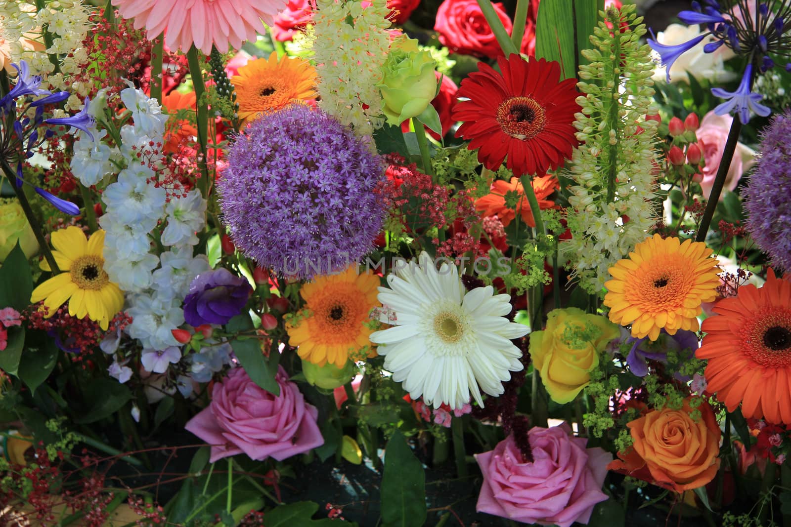 Multicolored floral arrangement by studioportosabbia