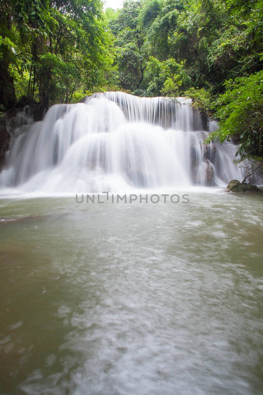 Huay Mae Khamin three Level, Kanchanaburi Province, Thailand