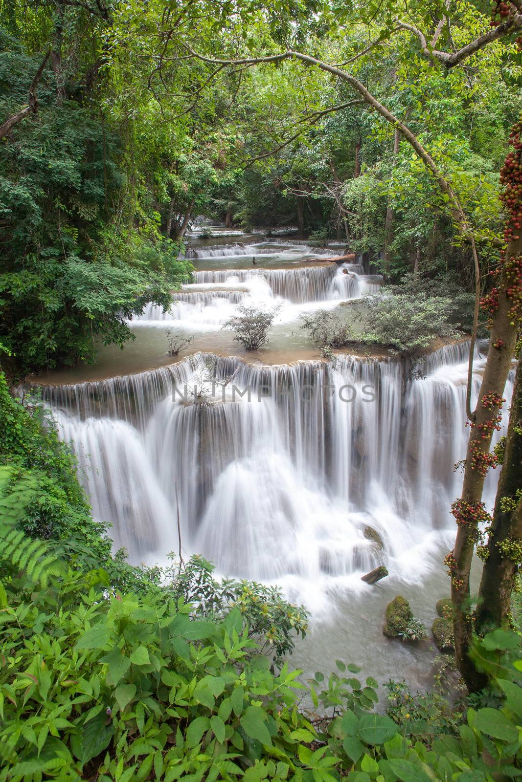 Huay Mae Khamin Four Level, Kanchanaburi Province, Thailand