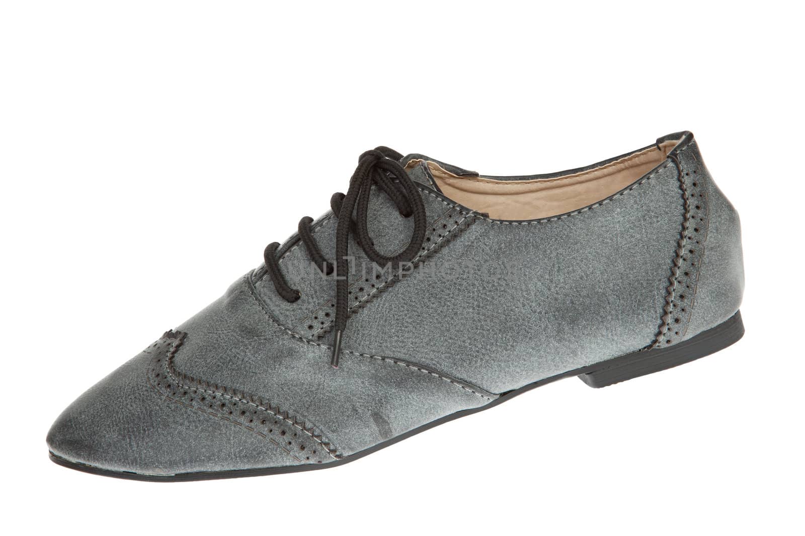 Male shoes isolated on the white