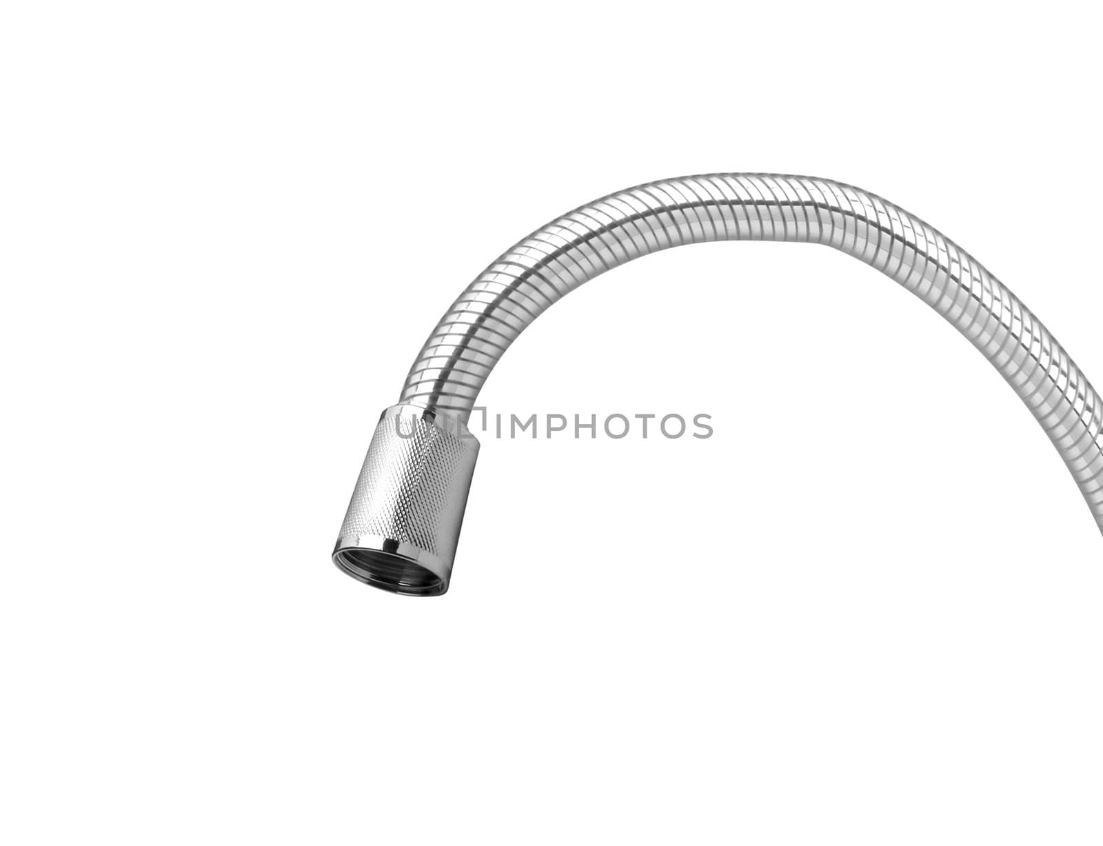 Water hose isolated on white background,