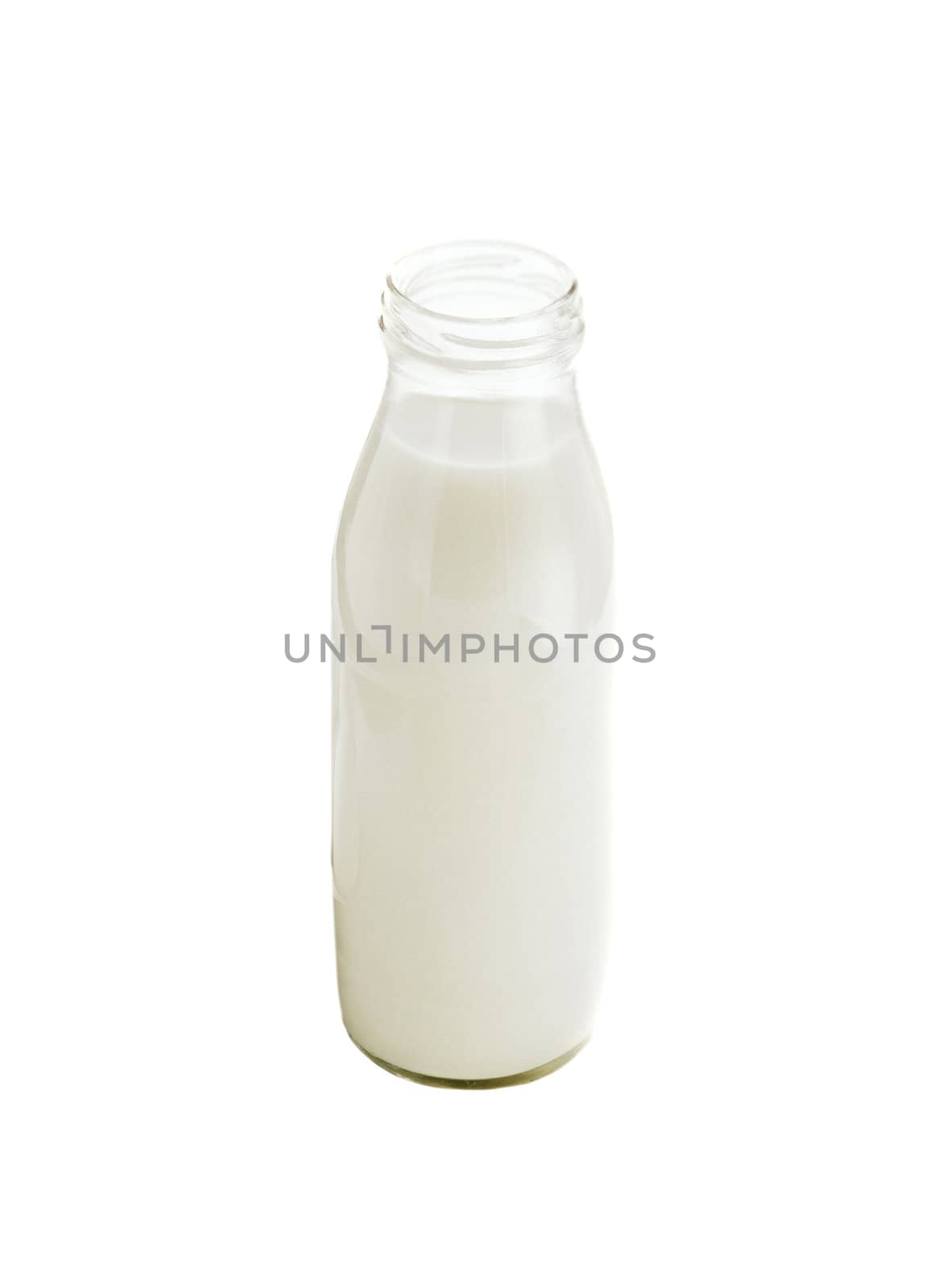 Milk botle isolated on white