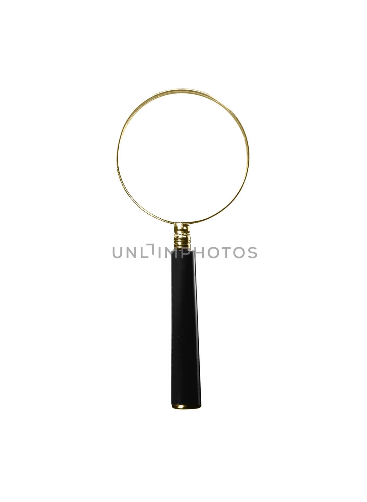 Magnifier isolated on white background