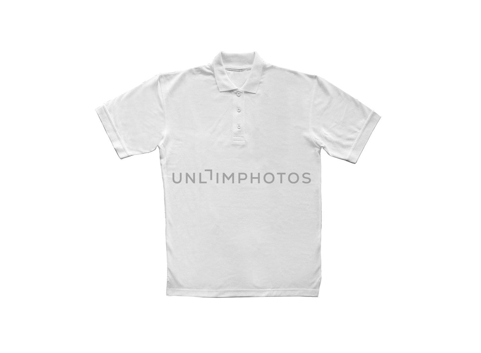 White Polo t-shirt isolated