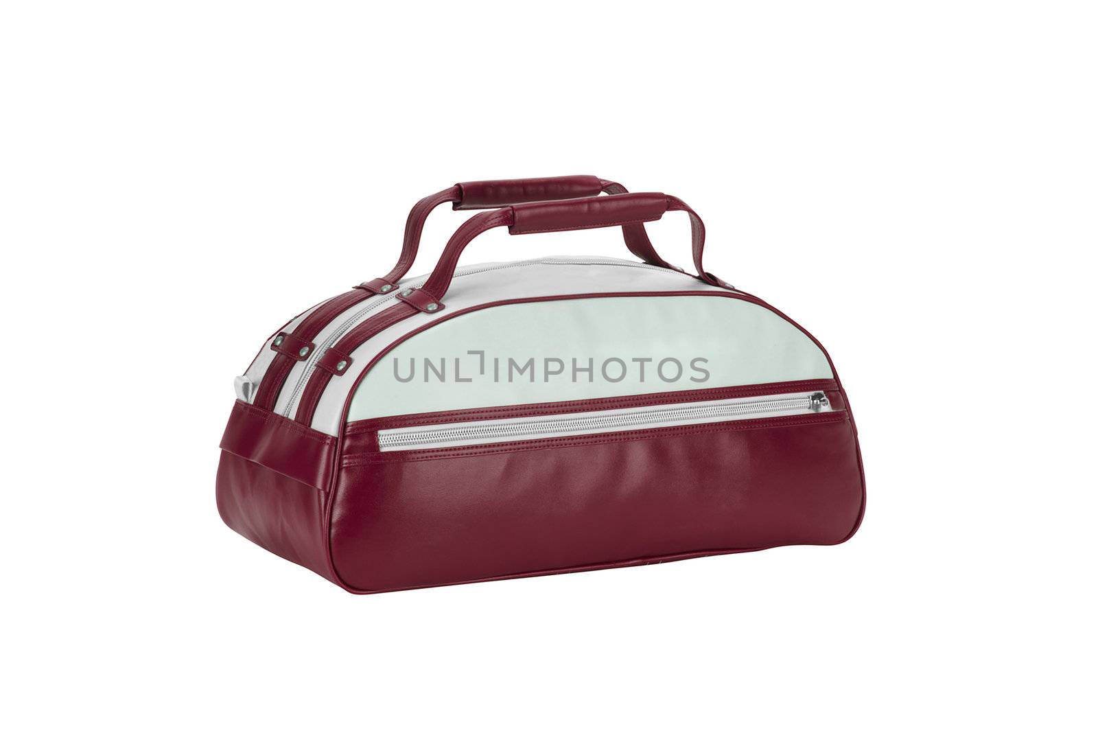Red Leather Bag isolated