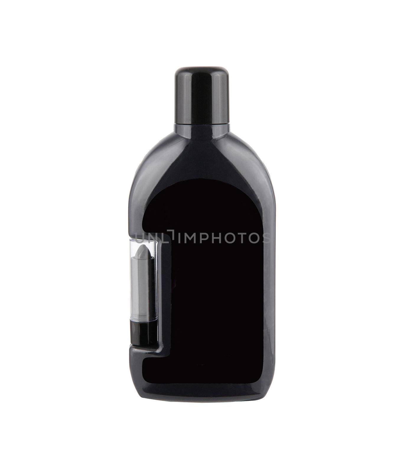 Cosmetic black bottle