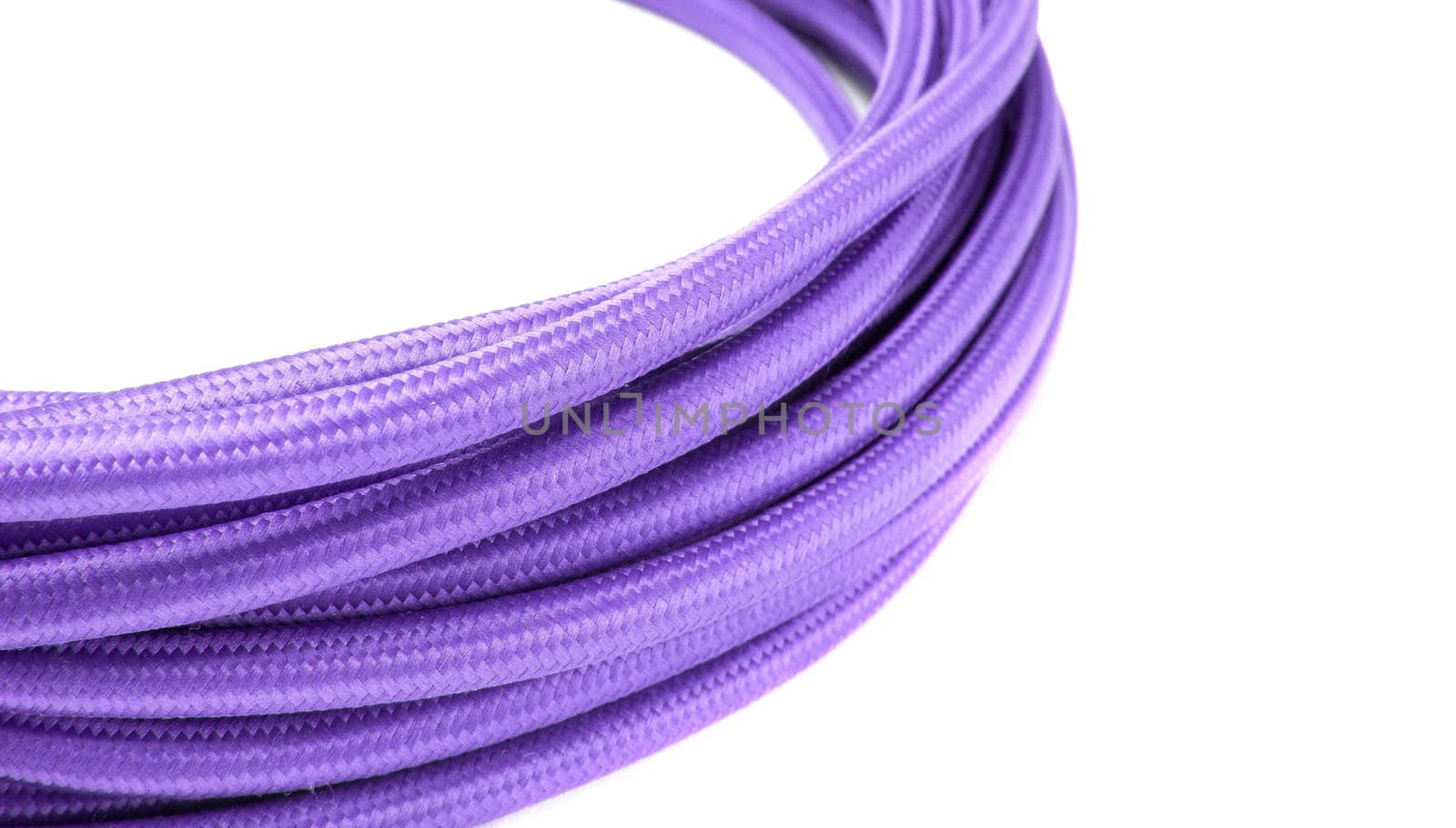 Purple rope isolated