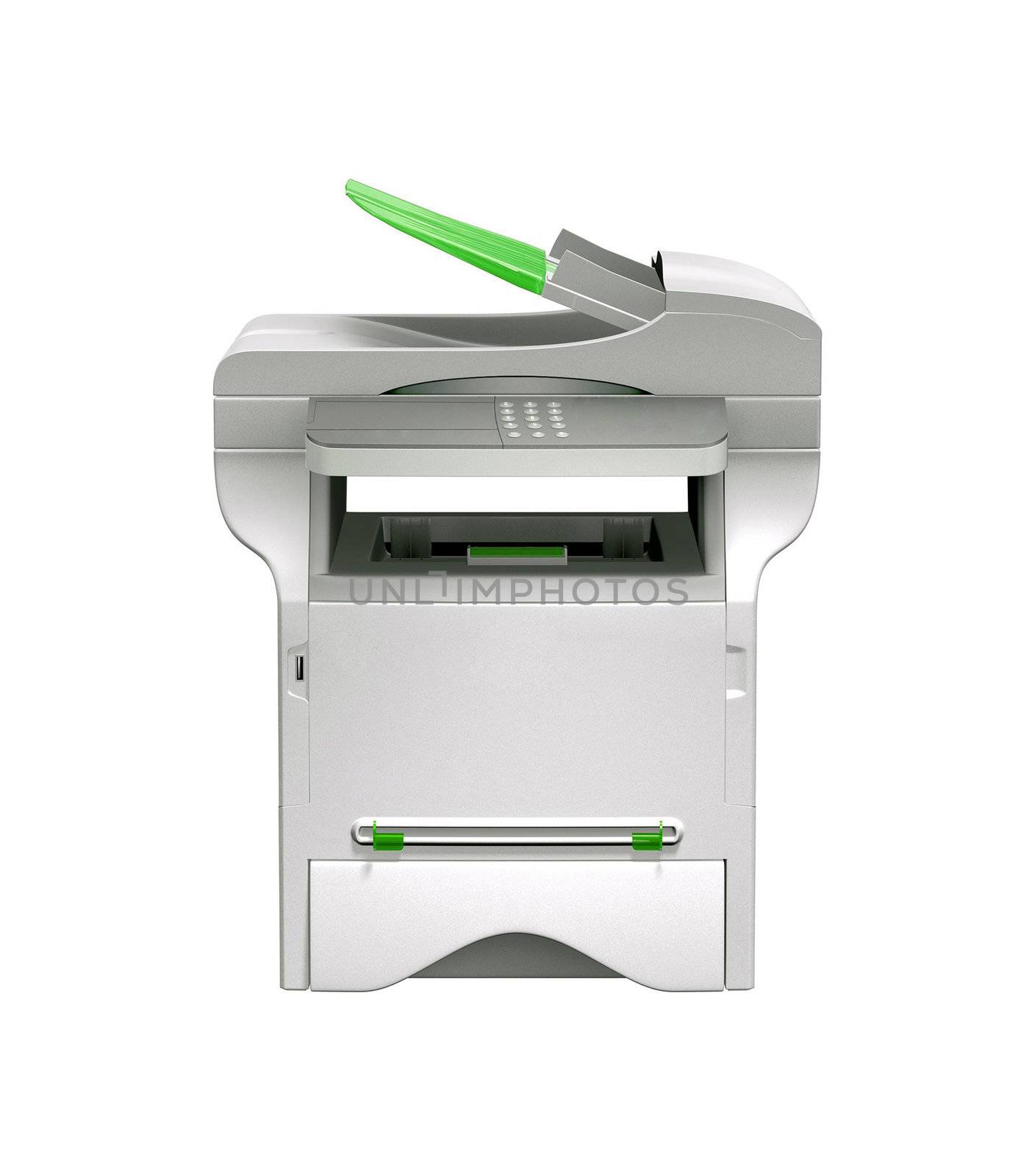 Printer isolated on white