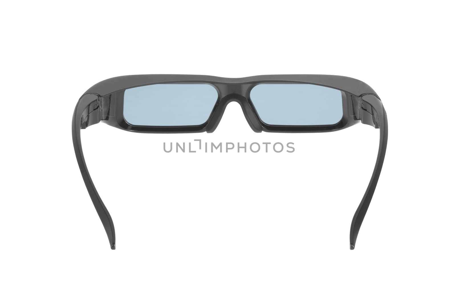 Grey glasses isolated on white