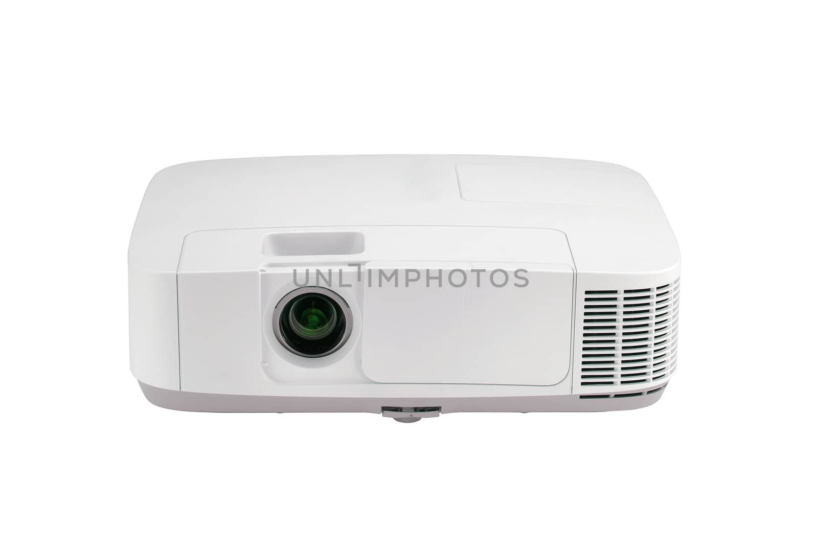 Video projector isolated on white