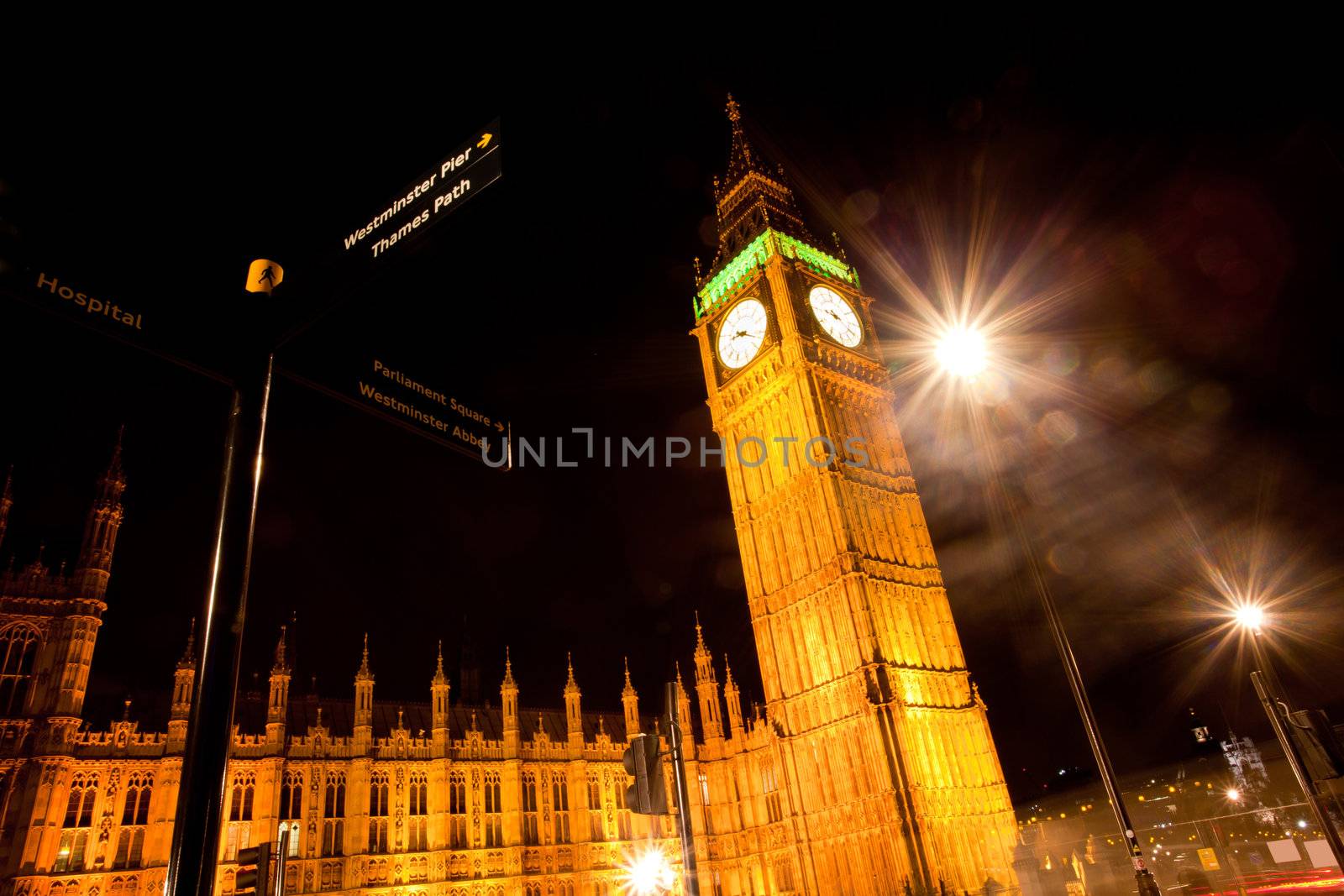 Landscape of Big Ben at Night