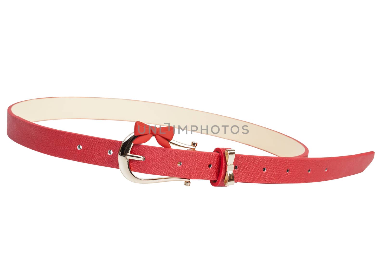 red leather belt