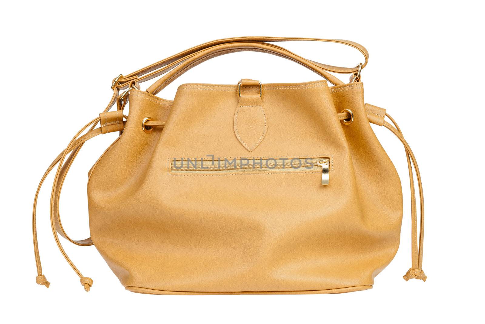 Yellow leather bag