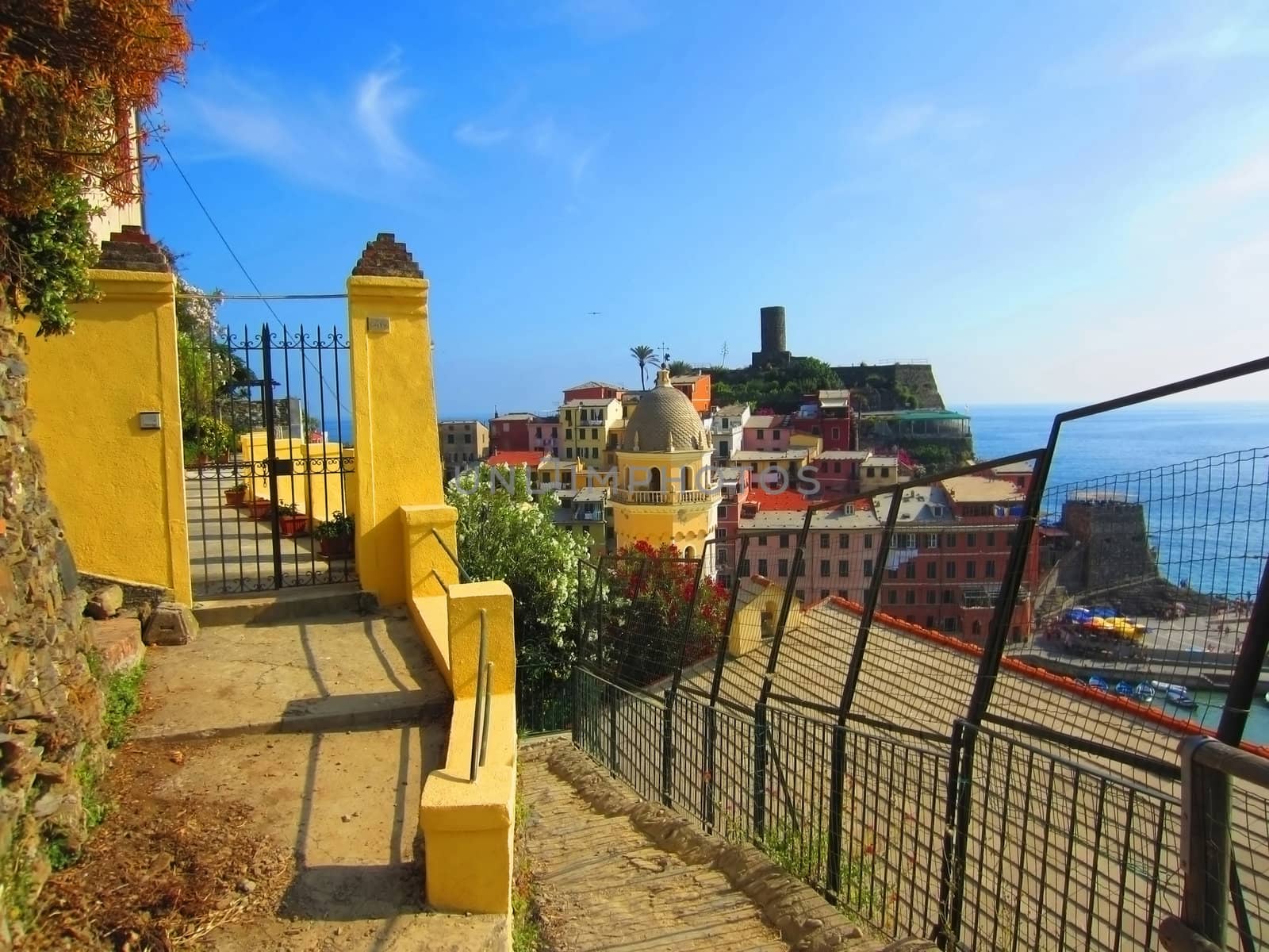 Village on Italian coast