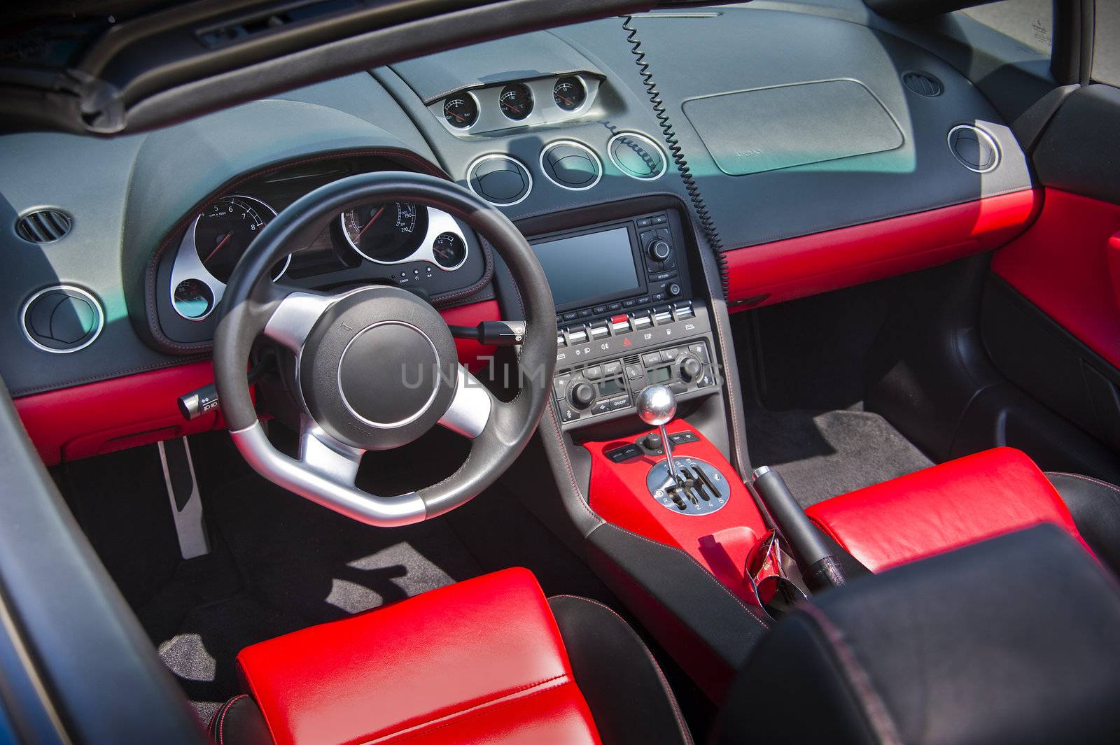Sports car interior by f/2sumicron
