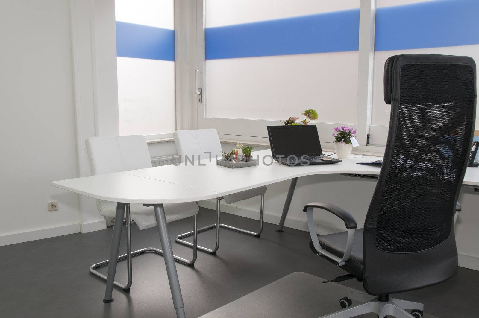 clean white office by compuinfoto