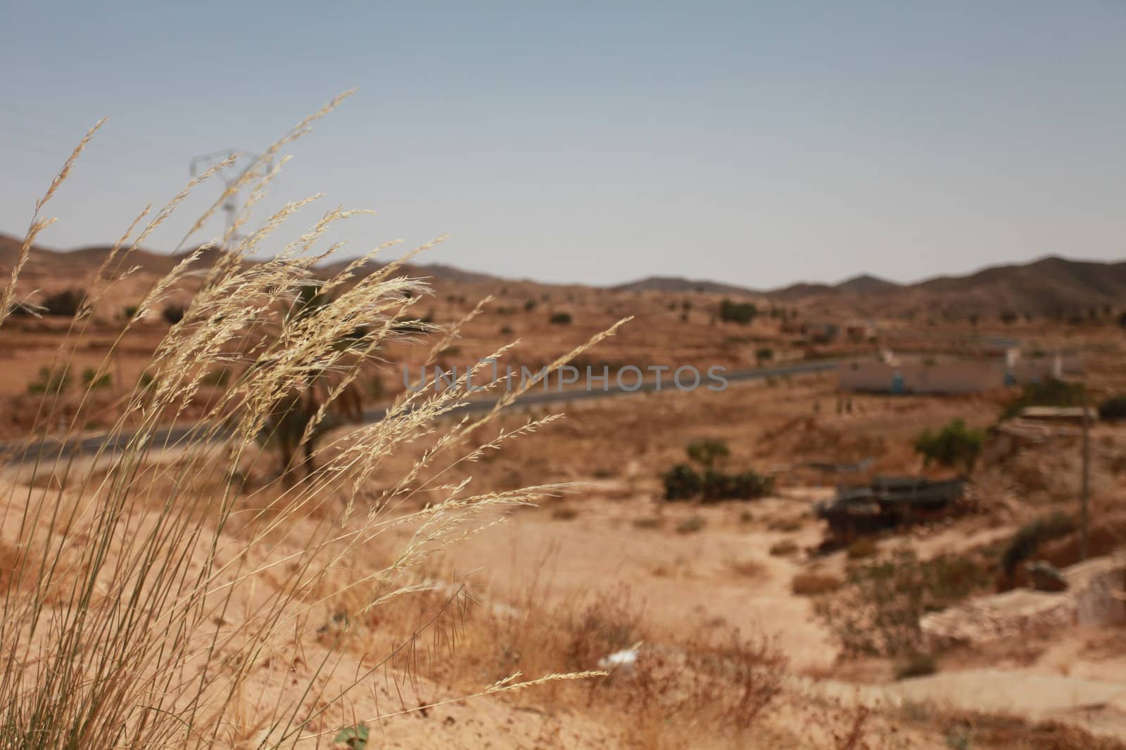 Mountains in the Sahara Desert, Tunisia