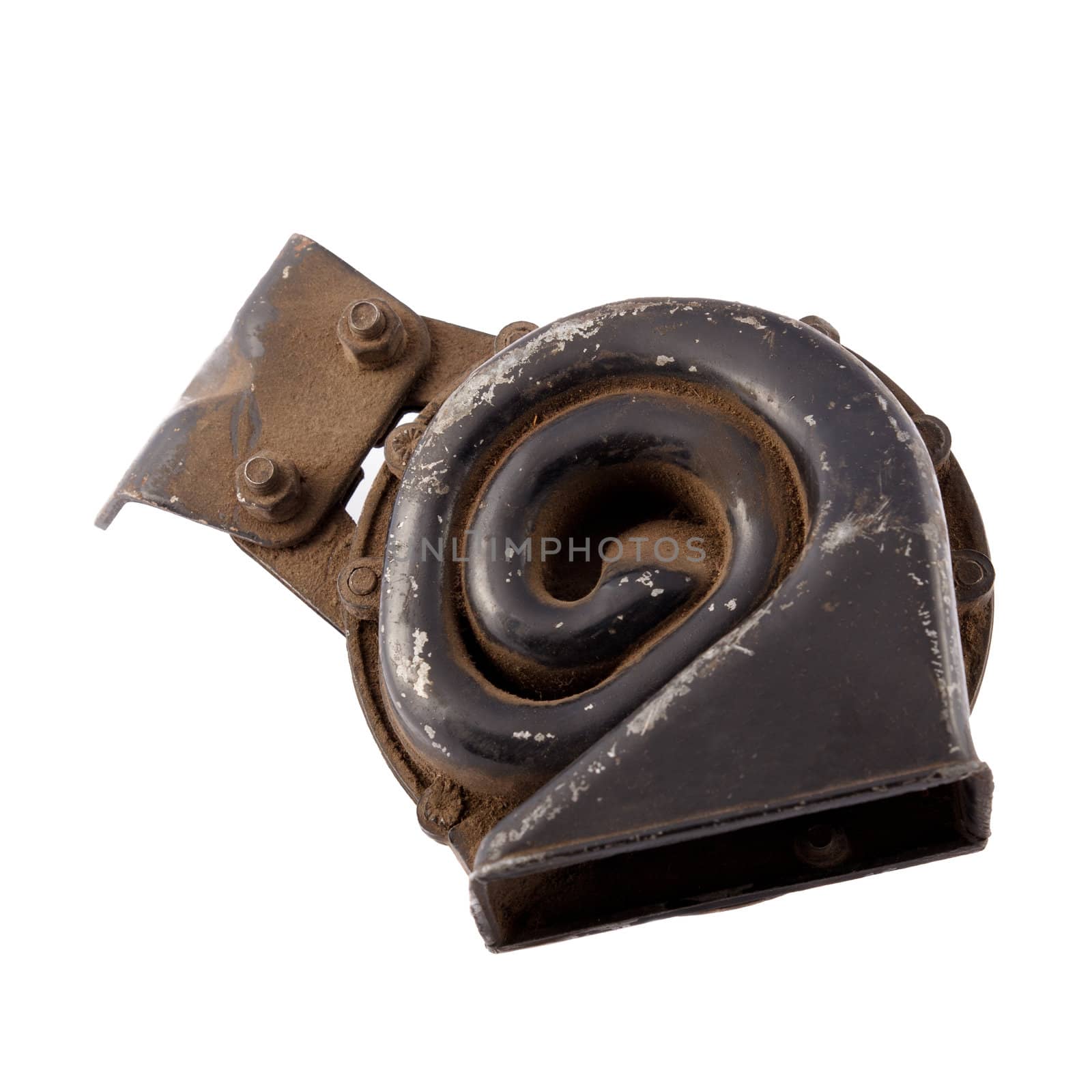 car spare parts, Vehicle Snail Horn on a white background