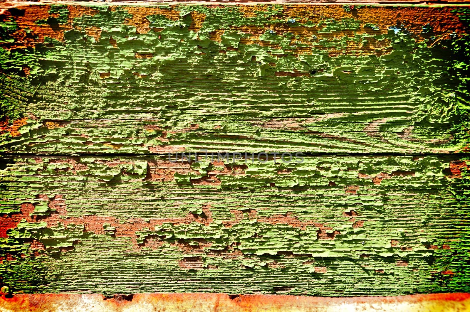 Abstract grunge background - old painted boards