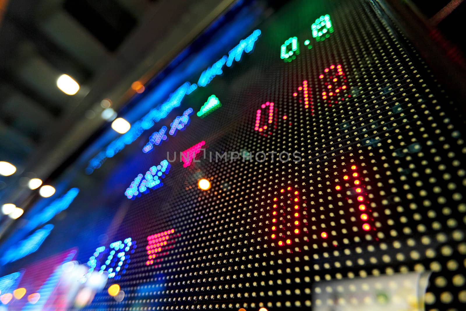 stock market price display abstract